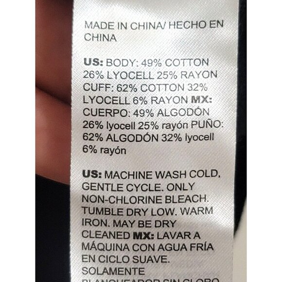 Chicos Abstract Multicolor V-Neck Long Sleeve Sweater XL Cotton & Rayon Blend - Picture 6 of 9